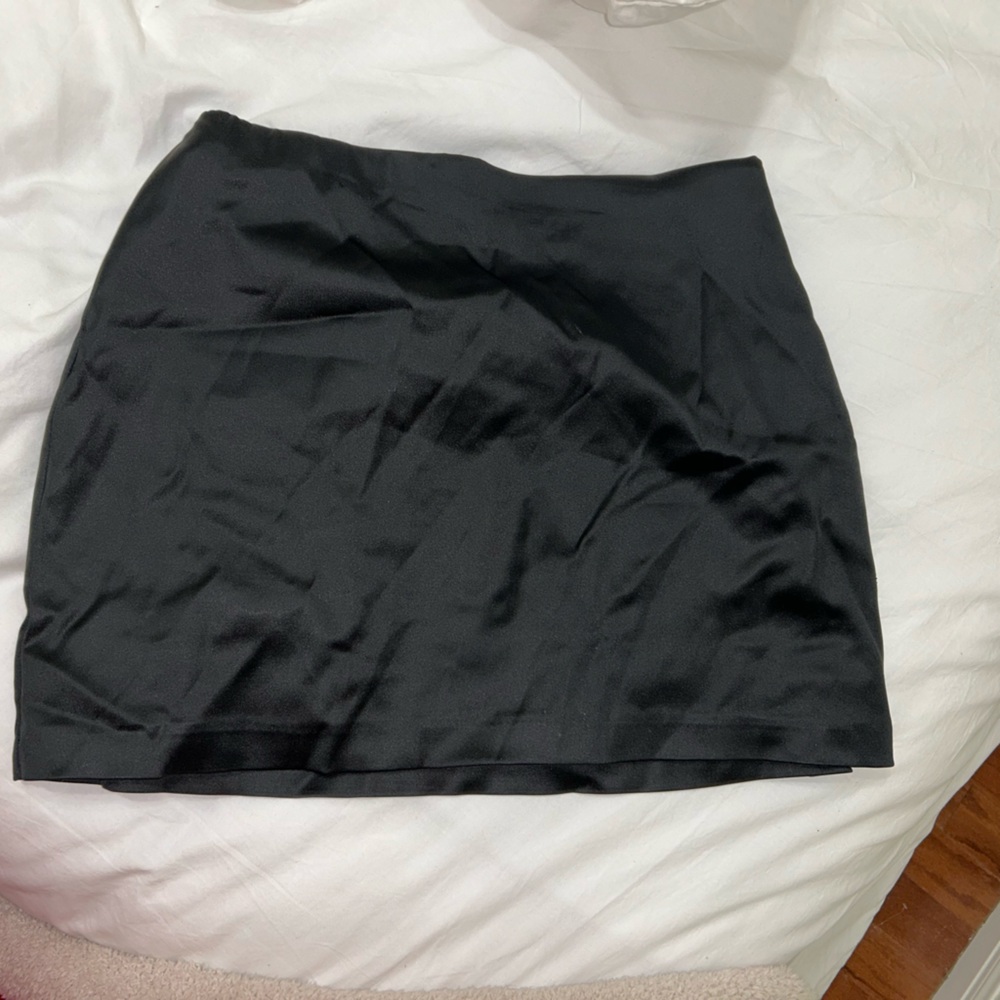 Abercrombie silk black skirt size medium